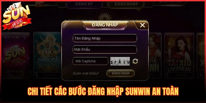 Chi tiết các bước đăng nhập SUNWIN an toàn