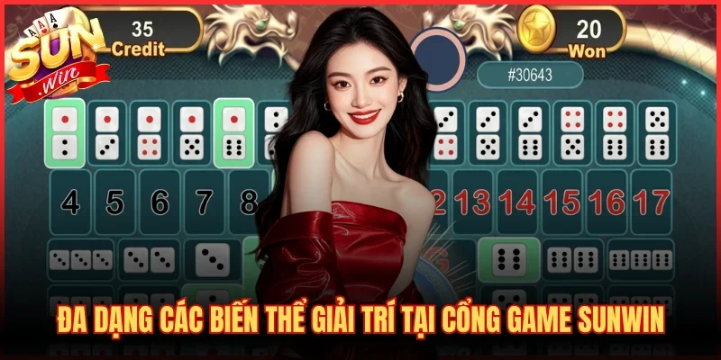 Đa dạng các biến thể giải trí tại cổng game SUNWIN