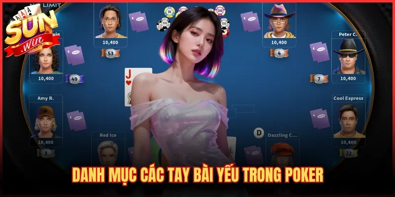 Danh mục các tay bài yếu trong Poker