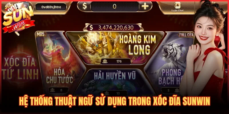 Hệ thống thuật ngữ sử dụng trong Xóc đĩa SUNWIN
