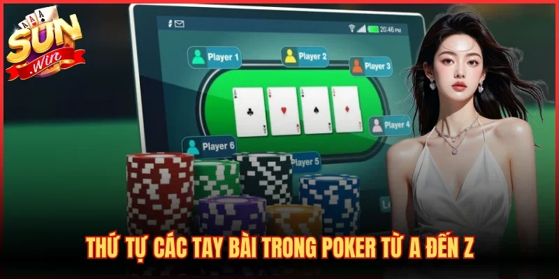 Thứ tự các tay bài trong Poker từ A đến Z